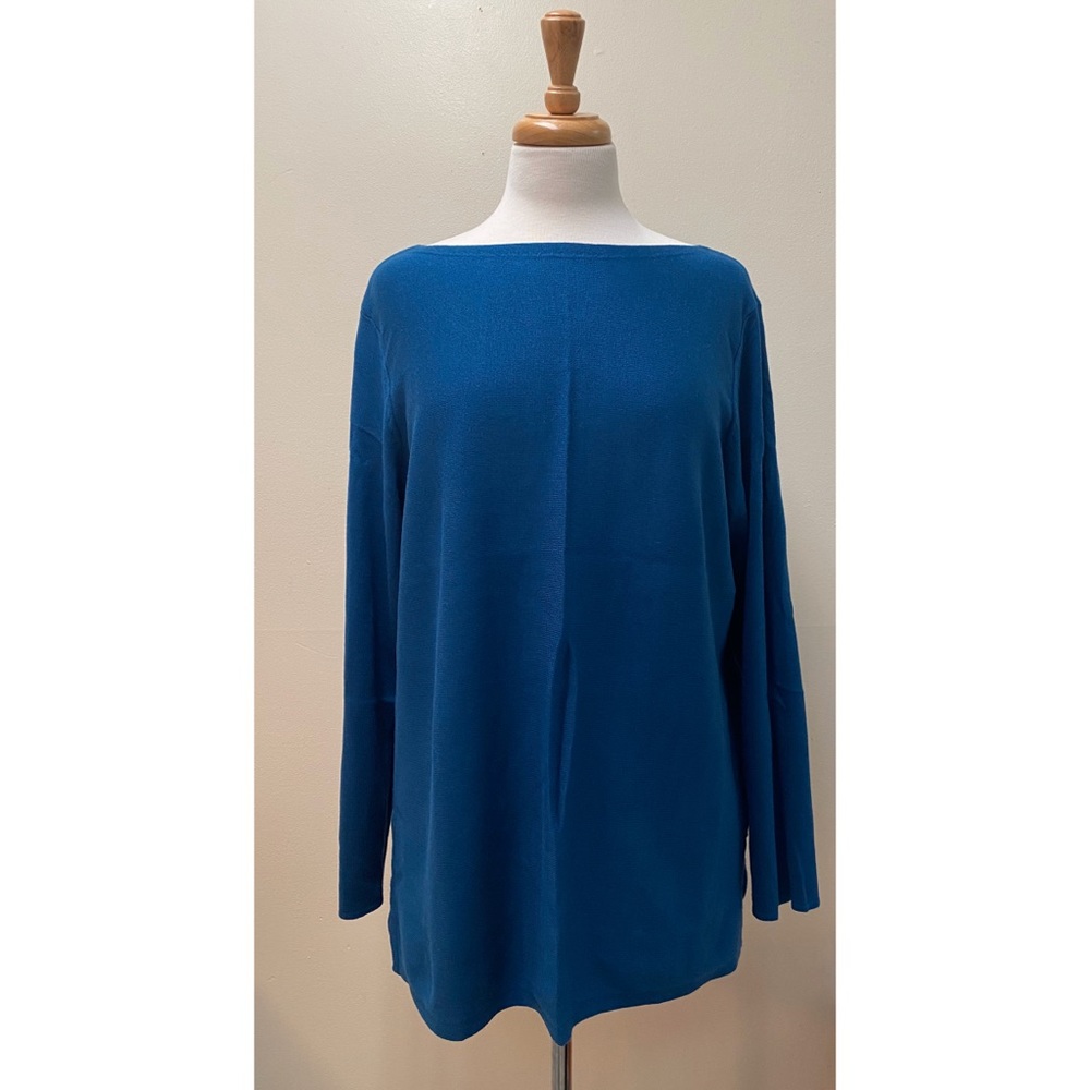 J. Jill Women’s LP Teal Long Sleeve Sweater Top